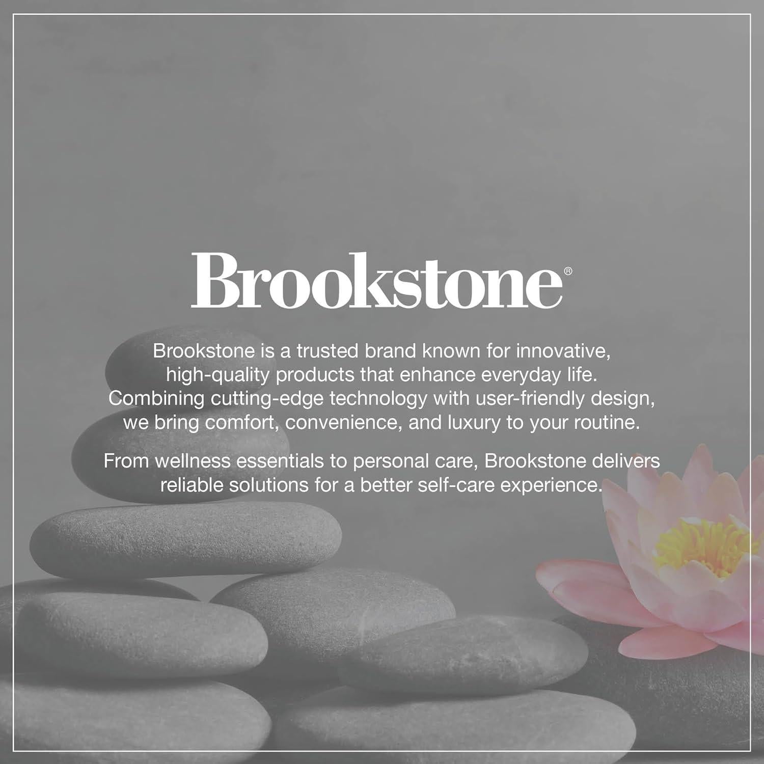 Juego de cepillos de limpieza Brookstone | 4 cabezales intercambiables | Diseño impermeable