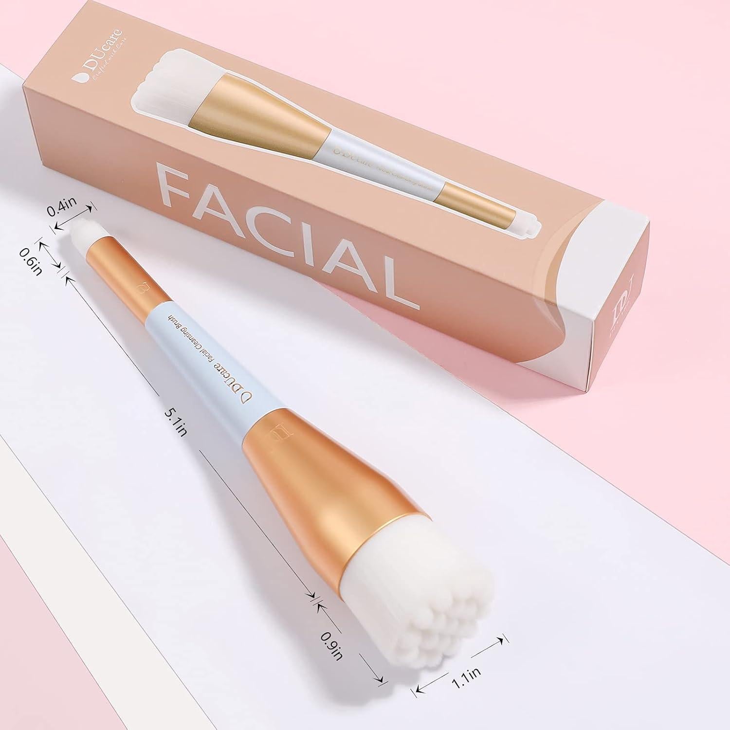 Cepillo Facial Manual DUcare 2 en 1 Doble Cara Suave