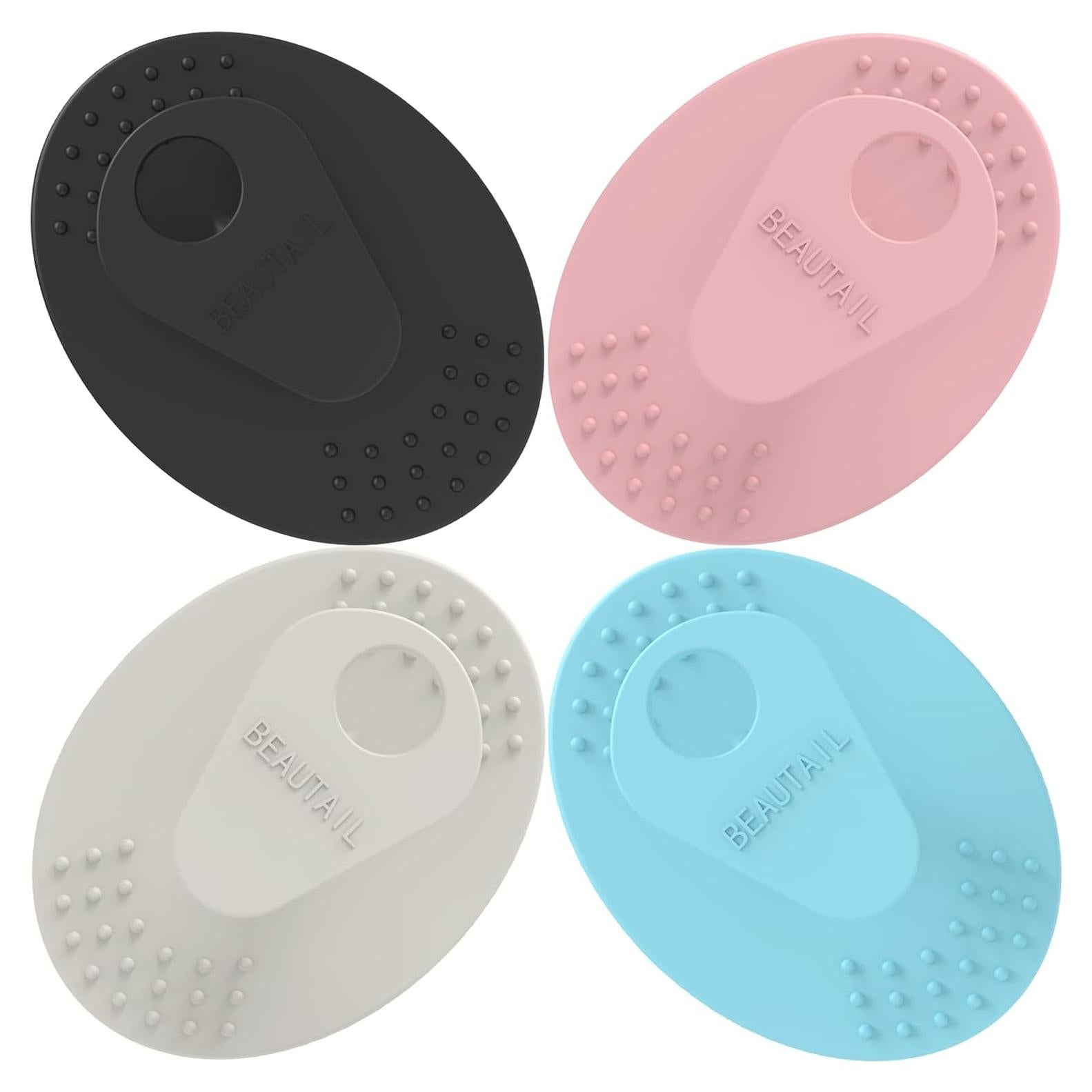 Paquete de 4 cepillos faciales BEAUTAIL de silicona para limpieza