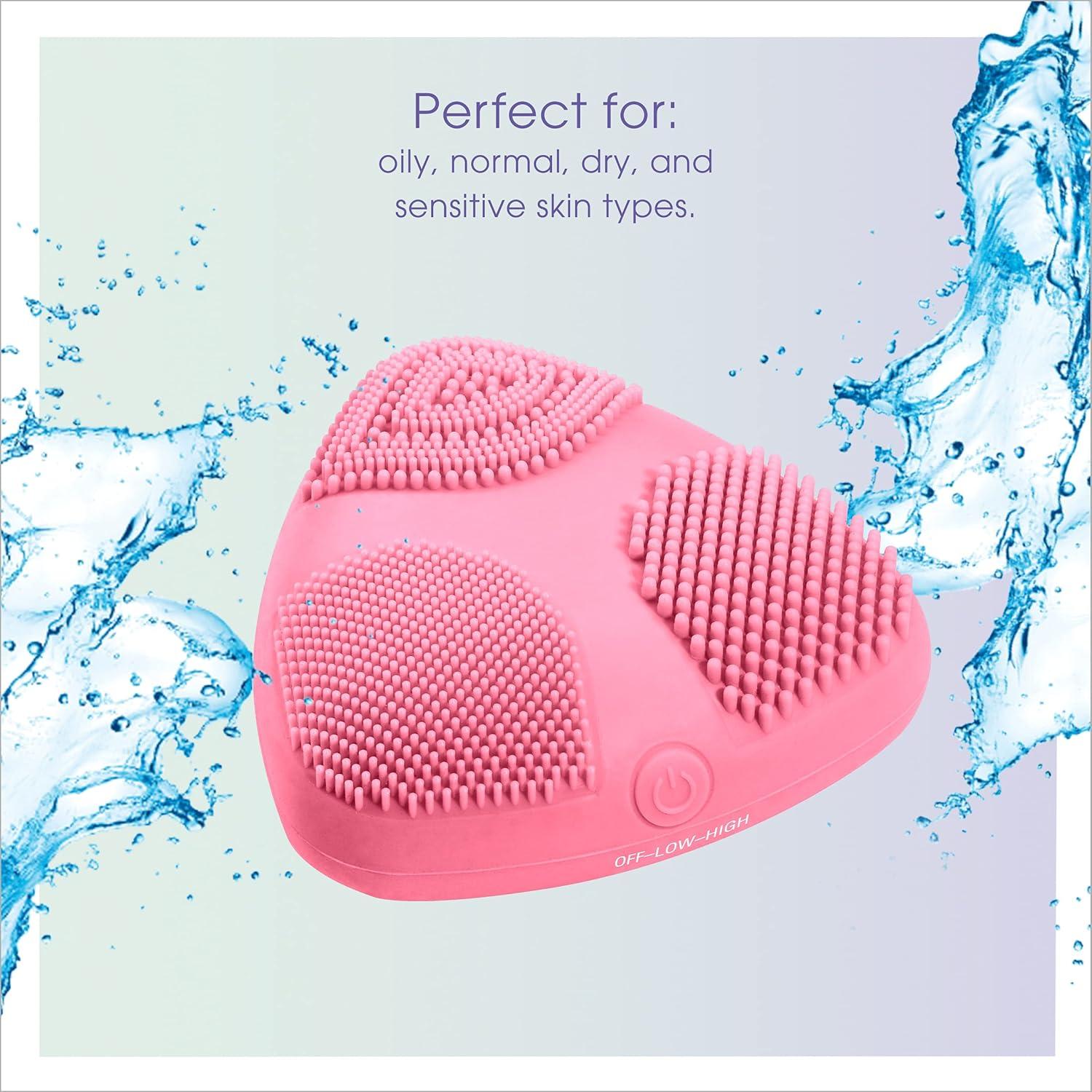 Cepillo Facial de Silicona Conair True Glow Skinpod 1 Cuenta Rosa