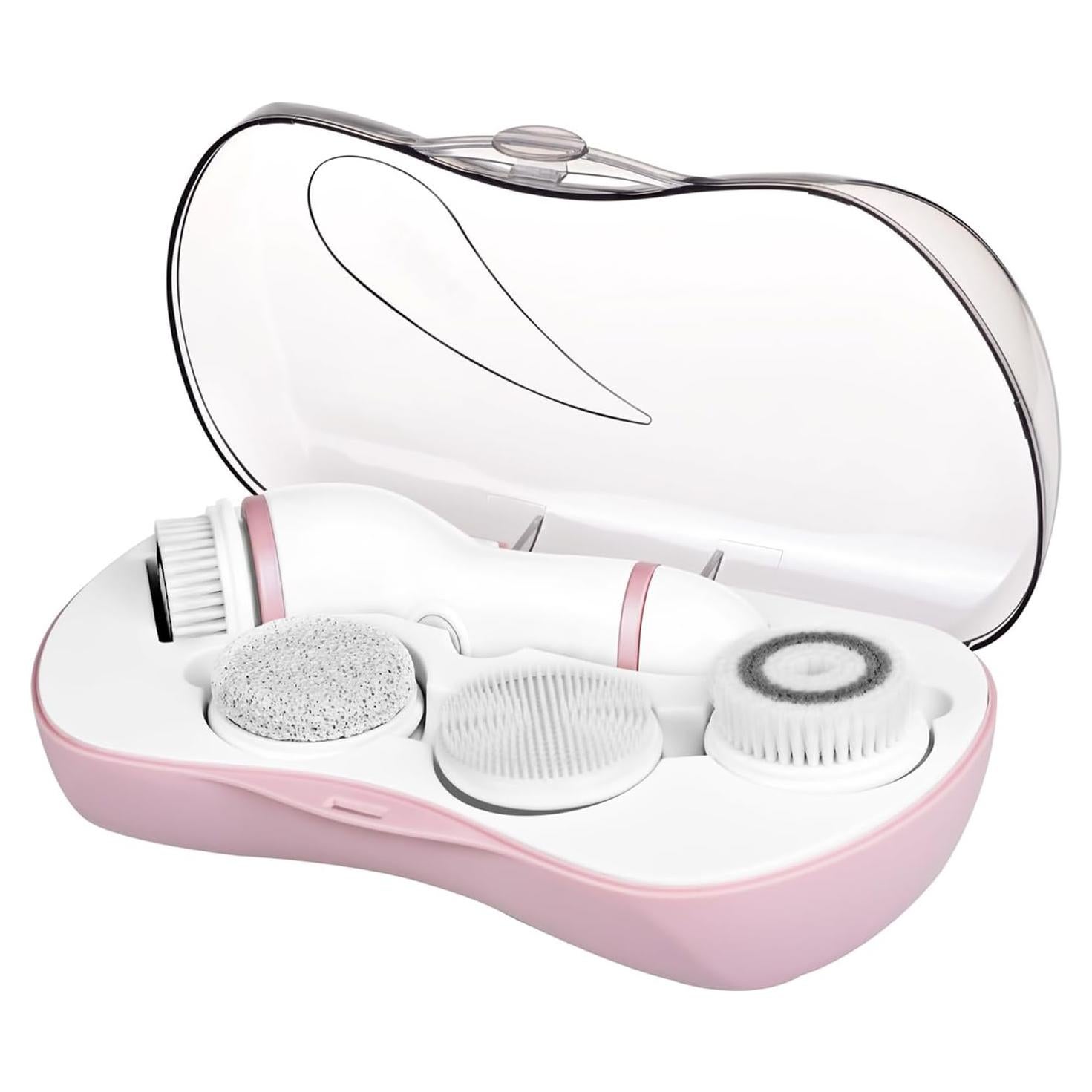 Cepillo Facial Eléctrico DotPet WL-8266 Rosa 4 en 1 Impermeable