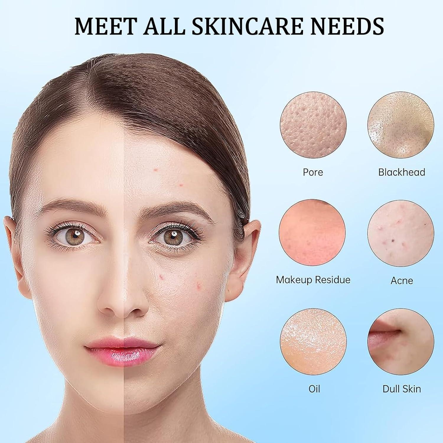 Cepillo Facial Eléctrico DotPet WL-8266 Rosa 4 en 1 Impermeable