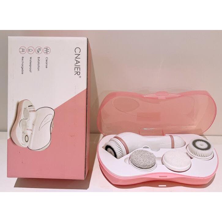 Cepillo Facial Eléctrico DotPet WL-8266 Rosa 4 en 1 Impermeable