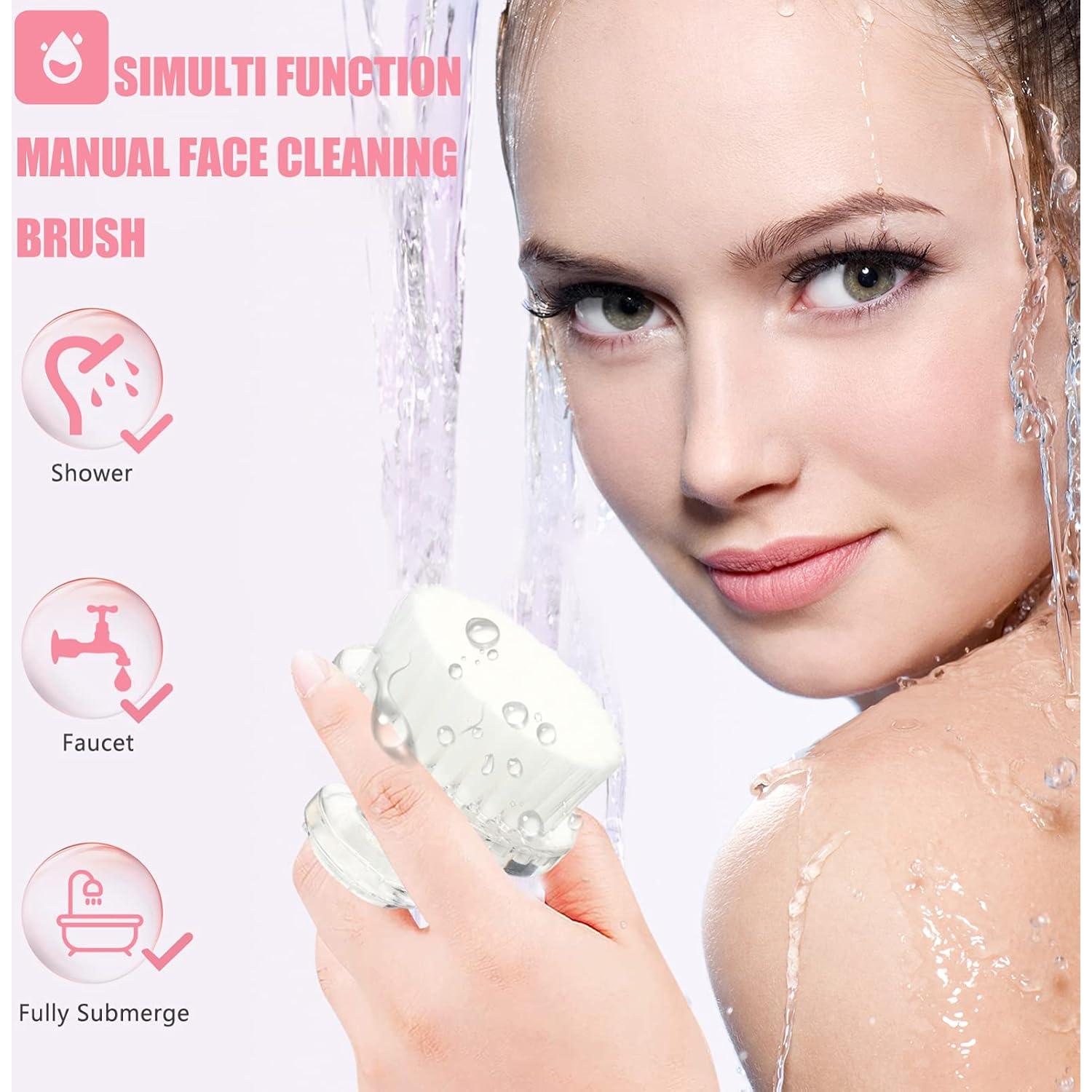 Cepillo Facial Manual Healifty 5x5cm Limpieza y Masaje