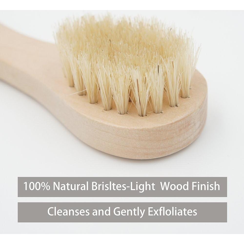 Cepillo Facial Aisilk de Madera con Cerdas Naturales - Paquete de 2