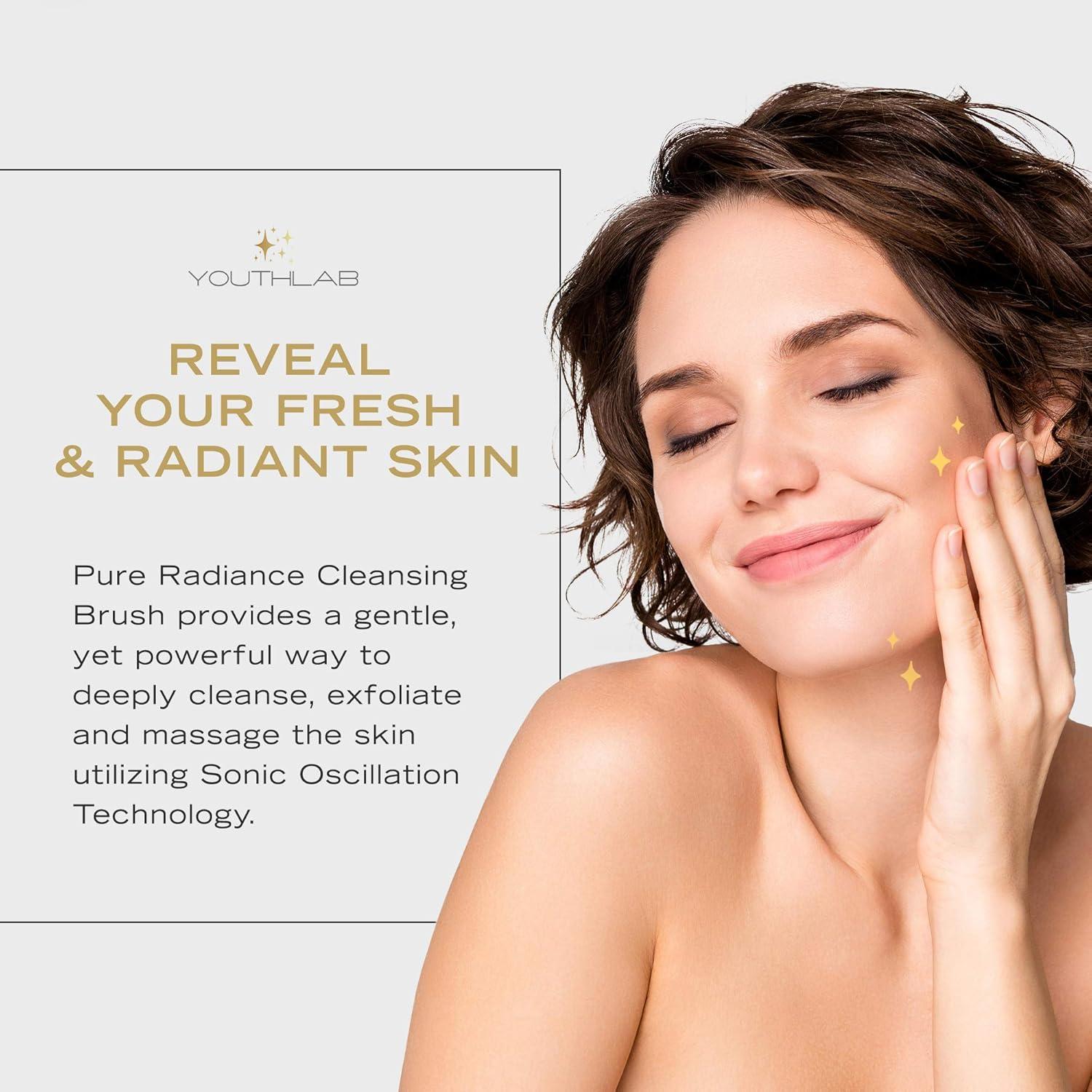 Cepillo Facial Limpiador Eléctrico YOUTHLUX Pure Radiance 3 Modos