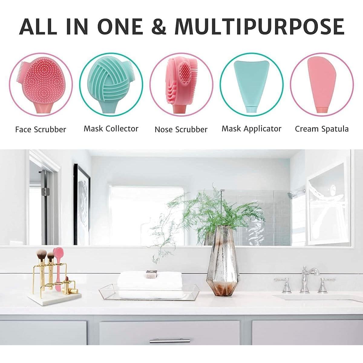 Set de 2 Cepillos de Silicona Facial IVYRISE 4 en 1