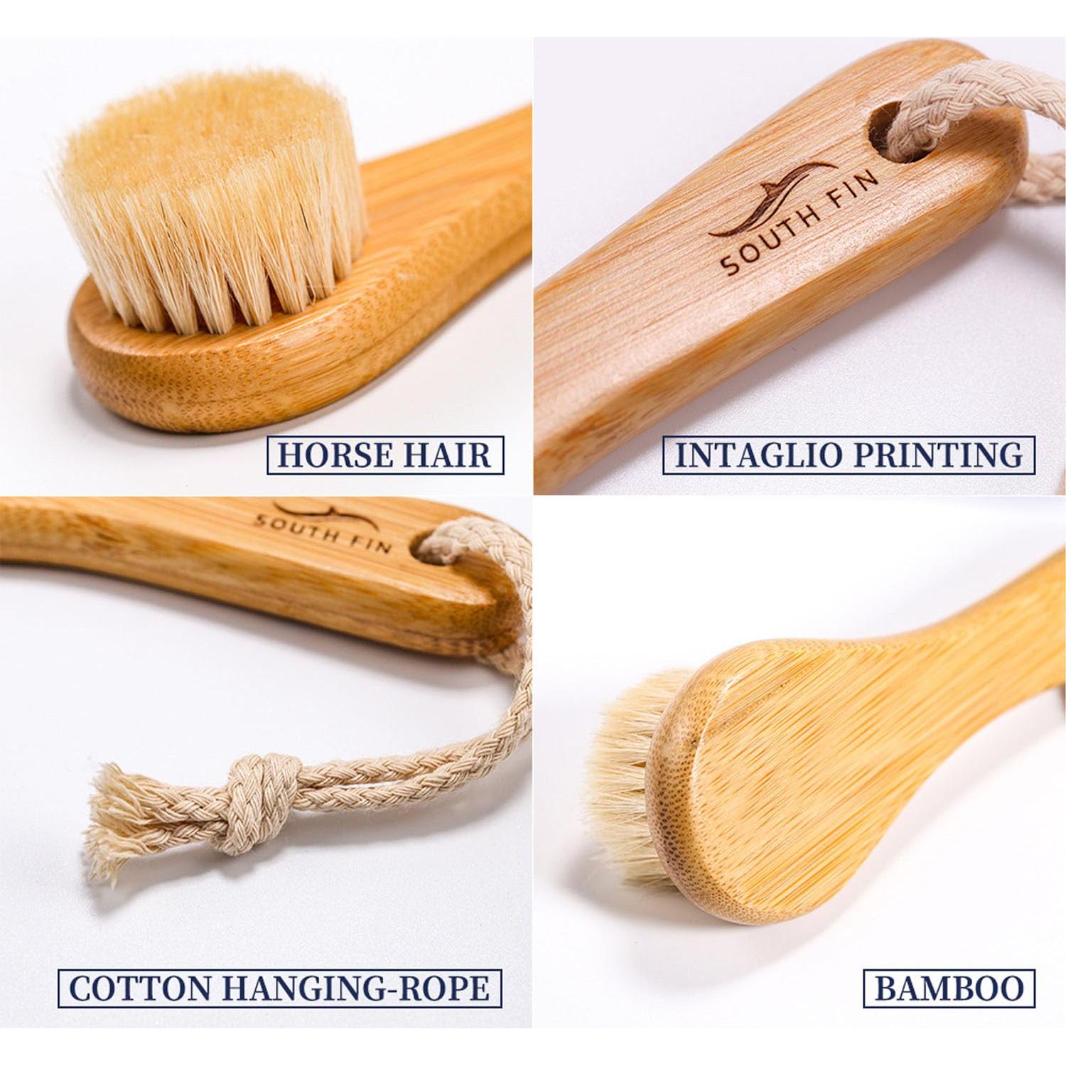 Cepillo Facial Exfoliador Blue Zoo de Cerda de Caballo 13.7cm