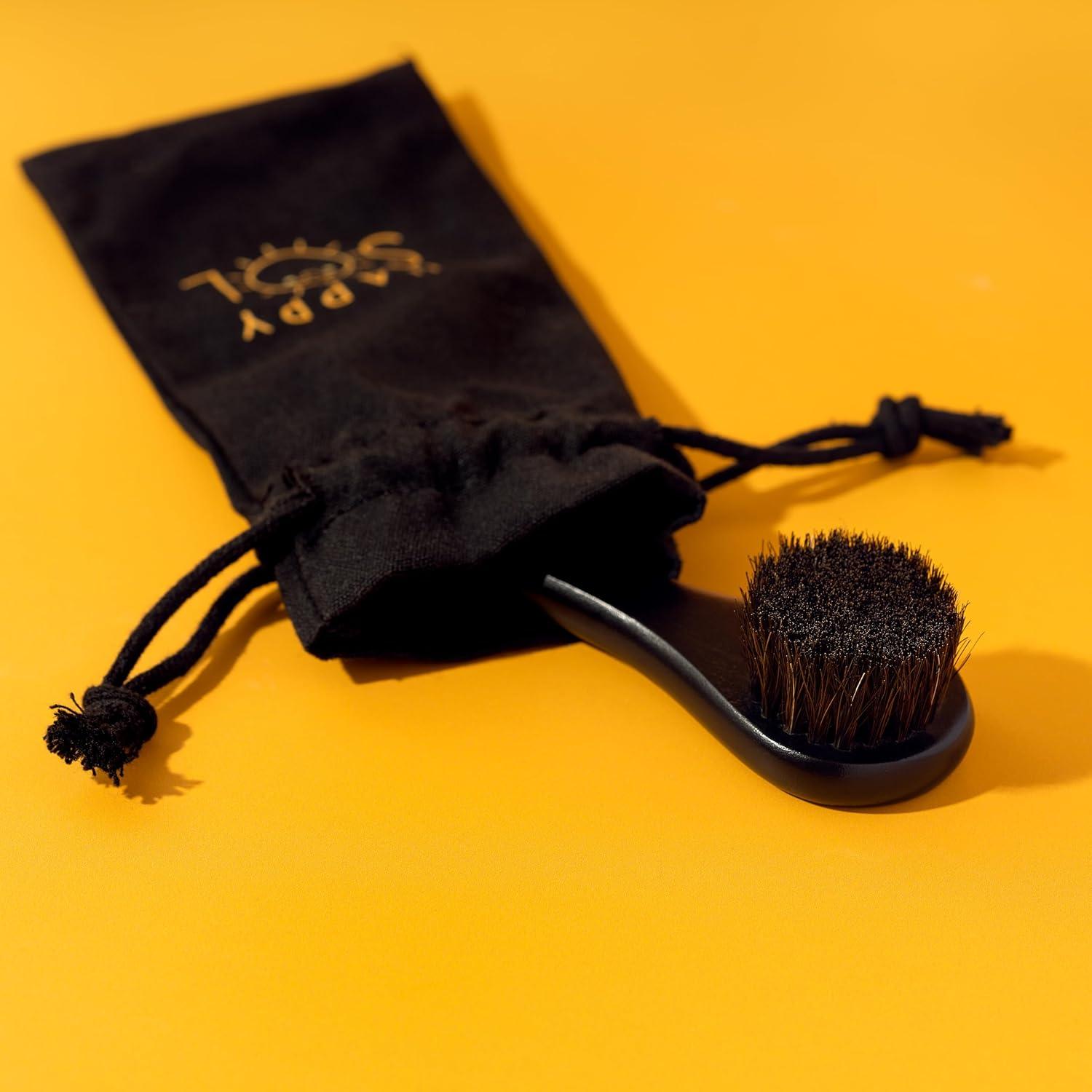 Cepillo Facial Seco Happy Sol - Exfoliante Natural de Madera