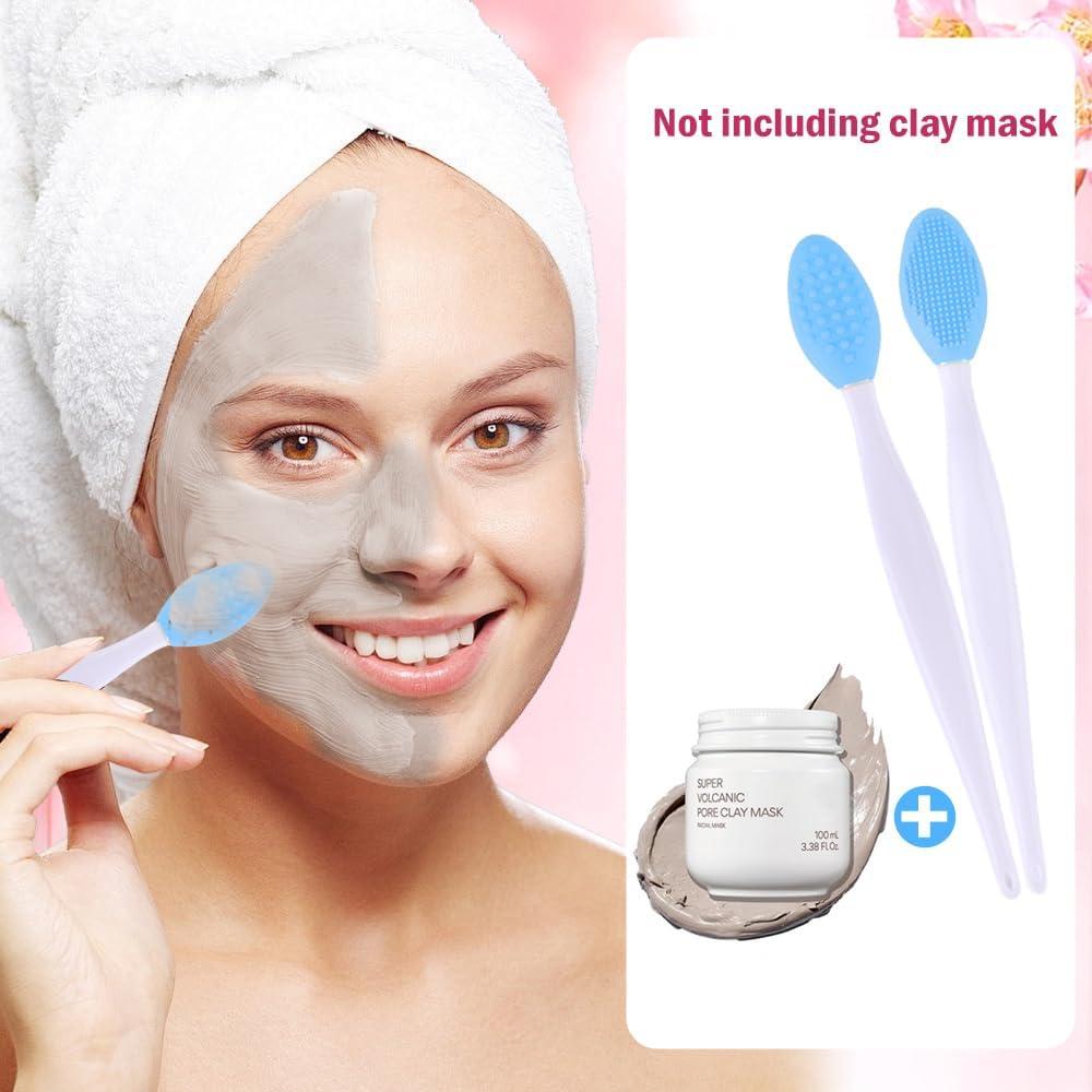 12 Pcs Cepillos Exfoliantes de Silicona para Labios y Nariz