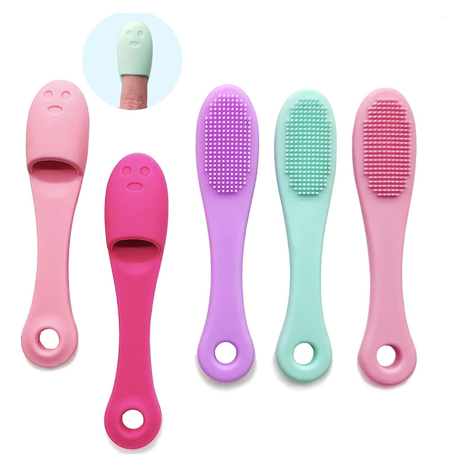 Juego de 5 cepillos de limpieza facial KATPOSIN de silicona