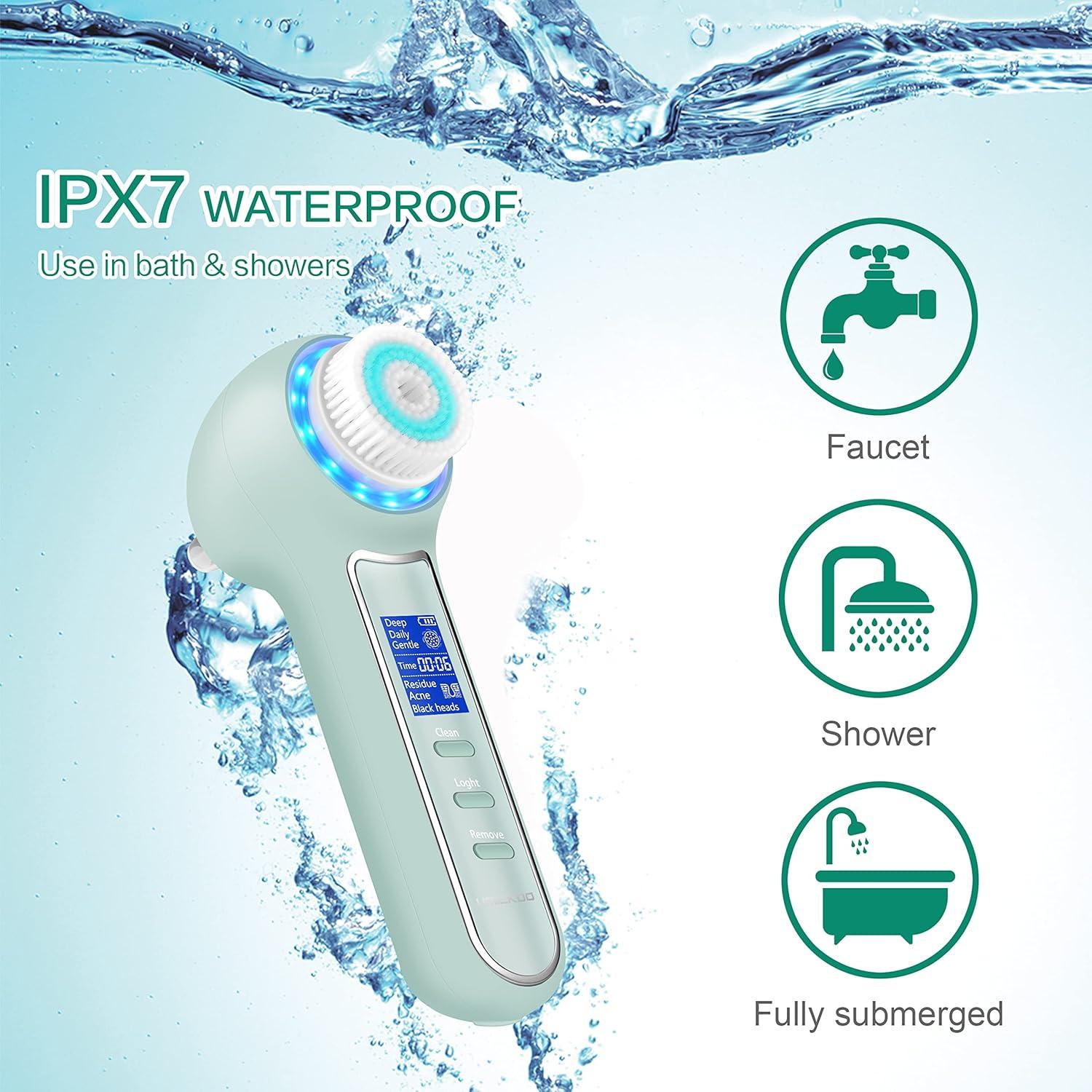 Exfoliador Facial UMICKOO 3 en 1 con Pantalla LCD Verde