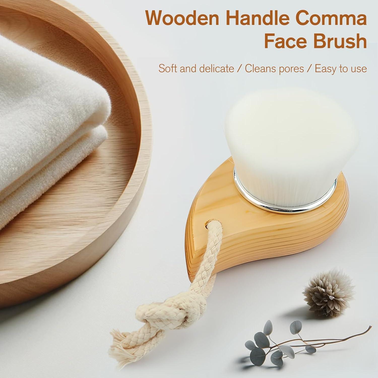 Cepillo Facial Jaasuee con Cerdas Suaves para Limpieza Profunda