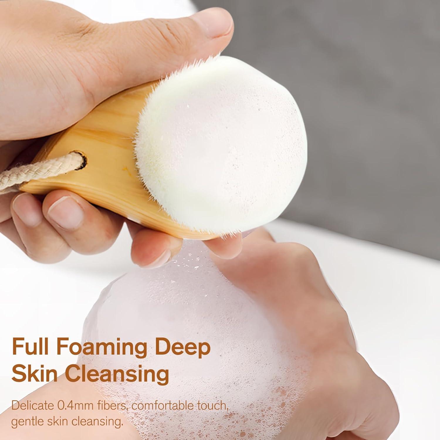 Cepillo Facial Jaasuee con Cerdas Suaves para Limpieza Profunda