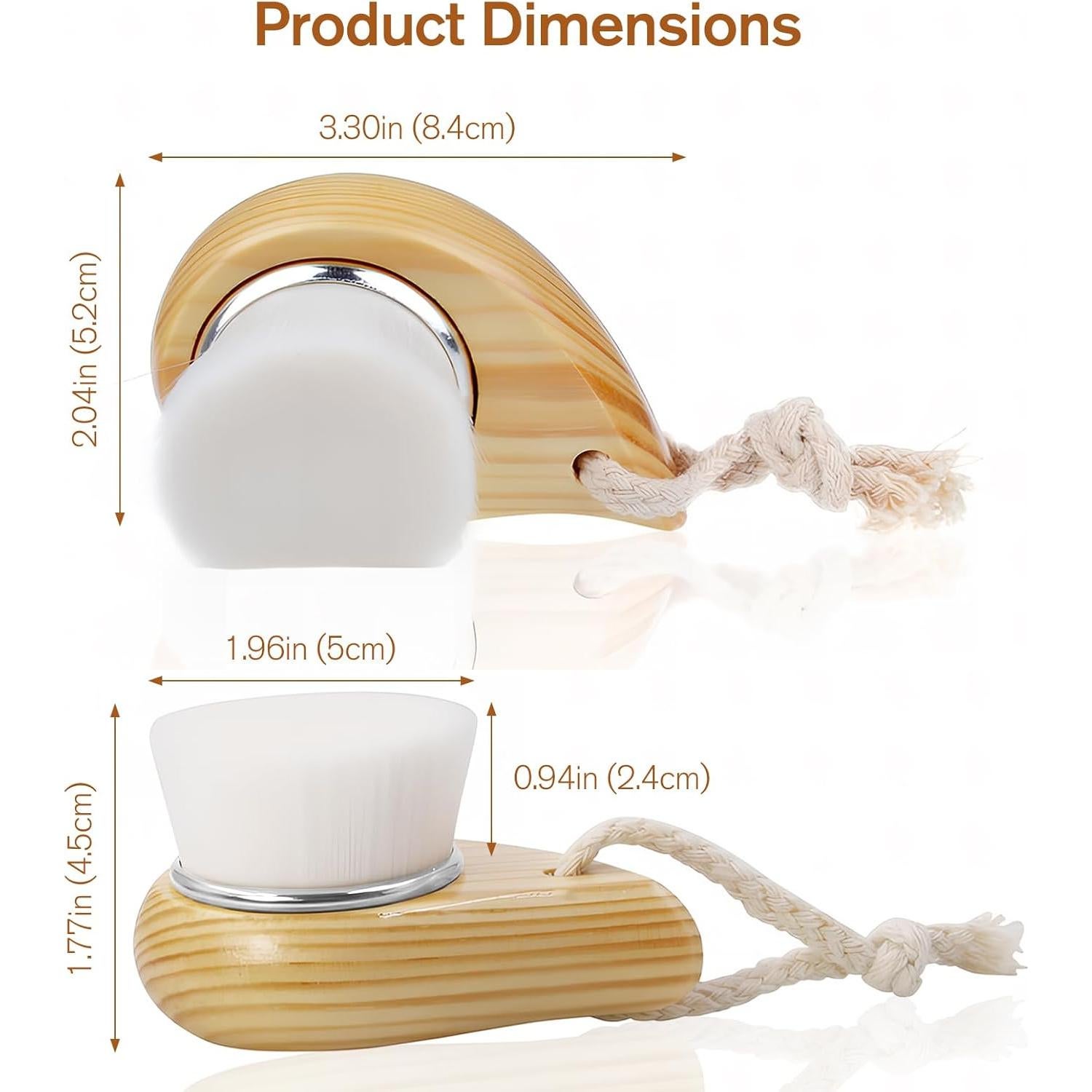 Cepillo Facial Jaasuee con Cerdas Suaves para Limpieza Profunda