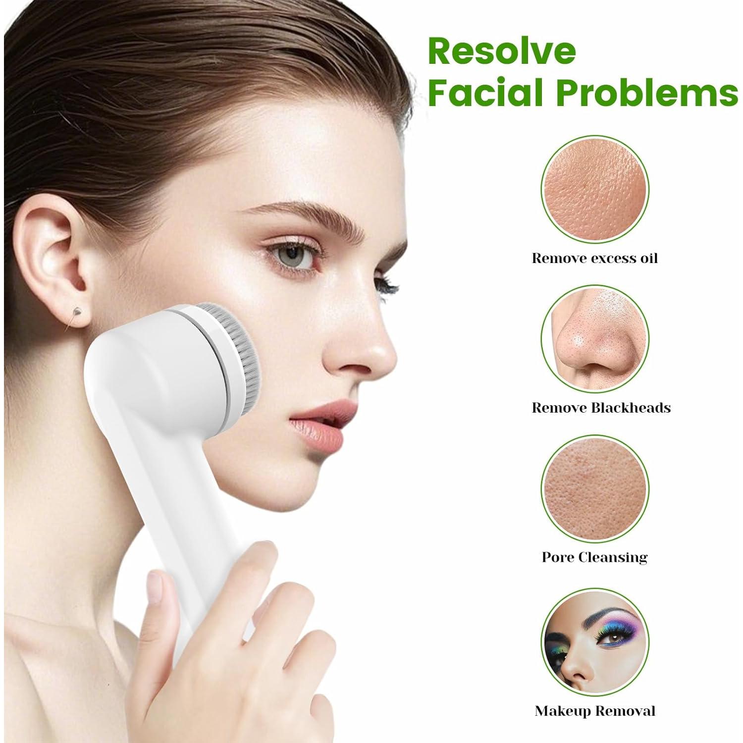 Cepillo Facial Eléctrico DOCOCO 1020B Recargable 3 Velocidades