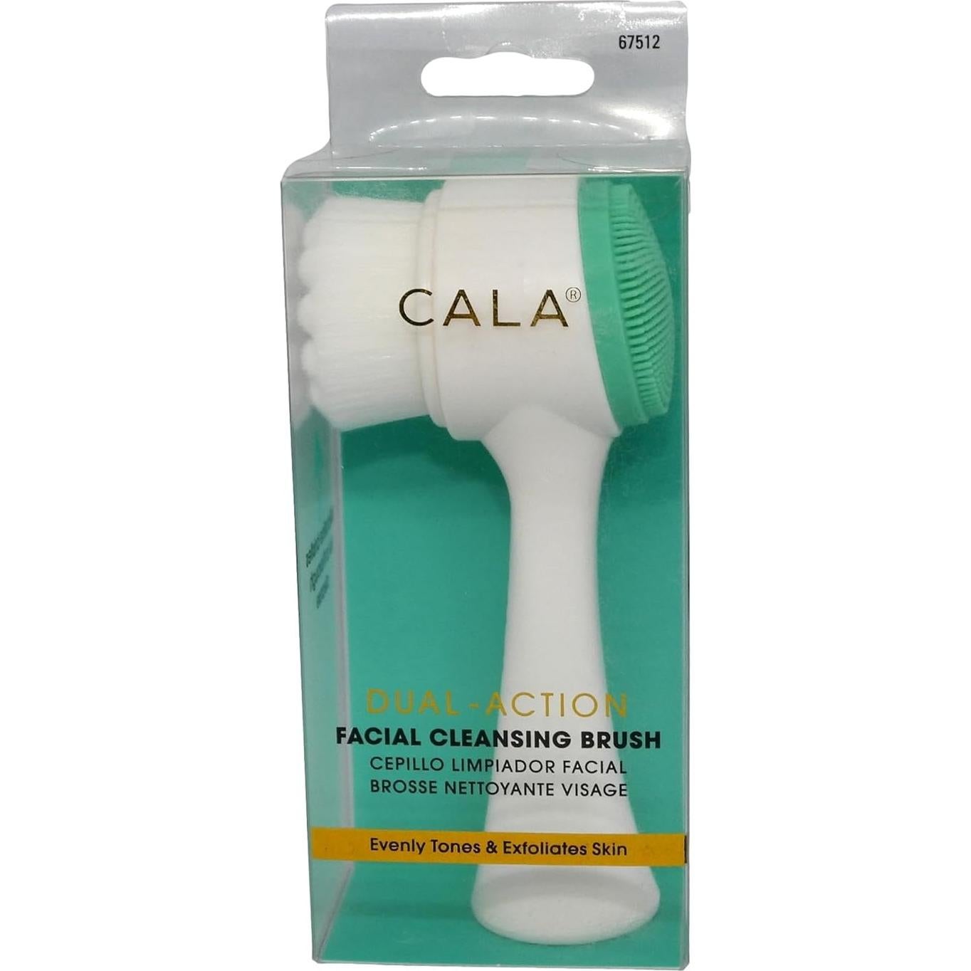 Cepillo Facial de Limpieza Dual Cala Menta 5x5cm