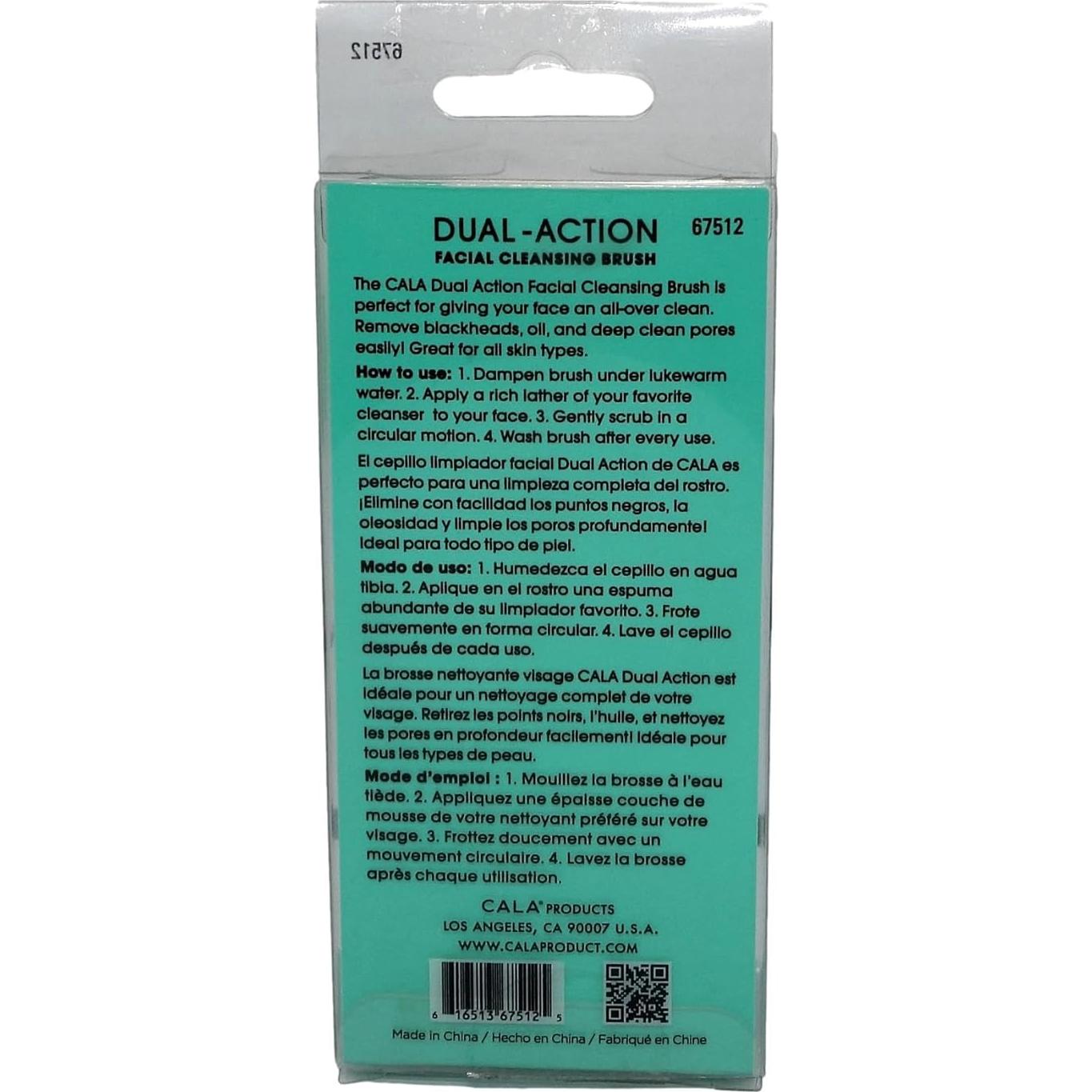 Cepillo Facial de Limpieza Dual Cala Menta 5x5cm