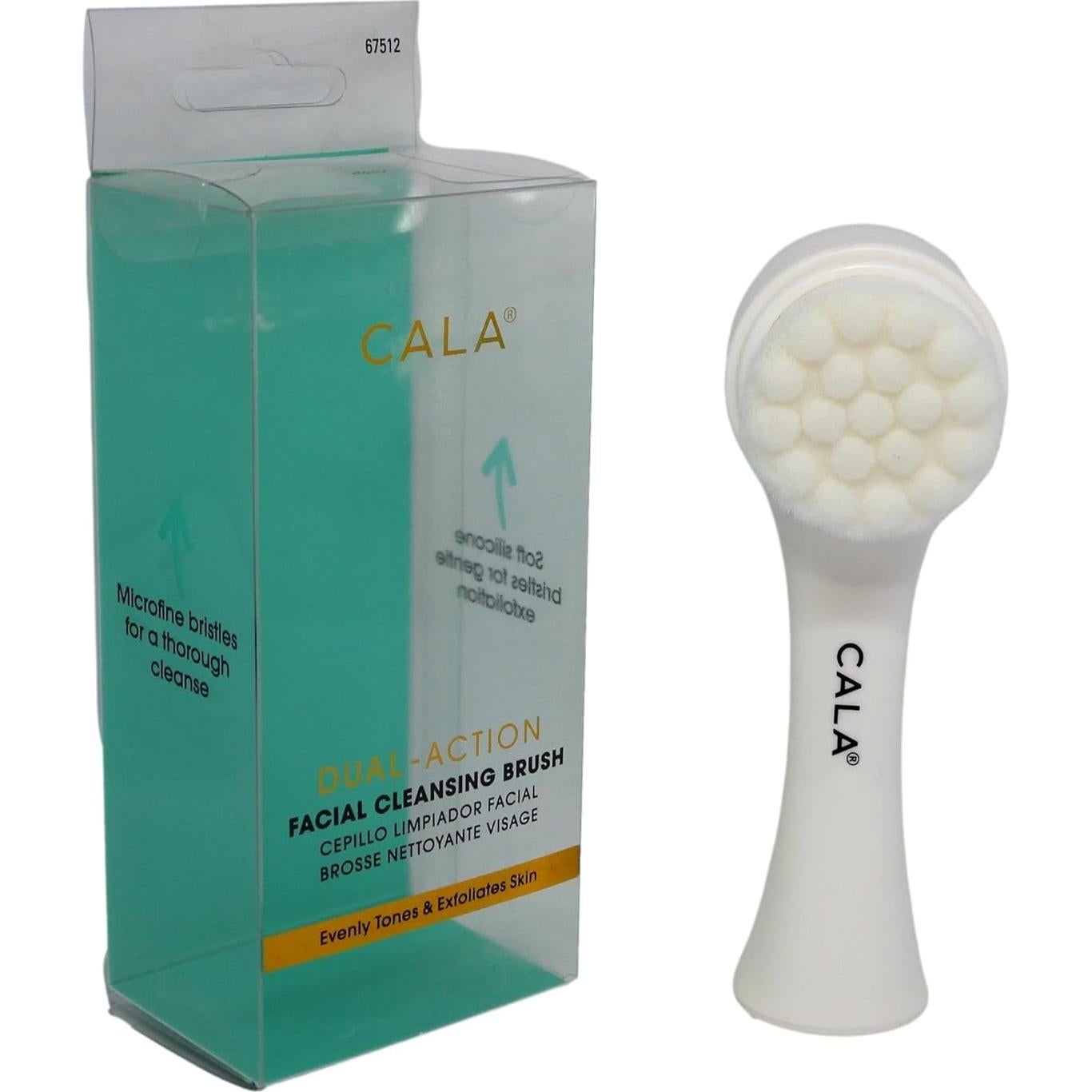 Cepillo Facial de Limpieza Dual Cala Menta 5x5cm