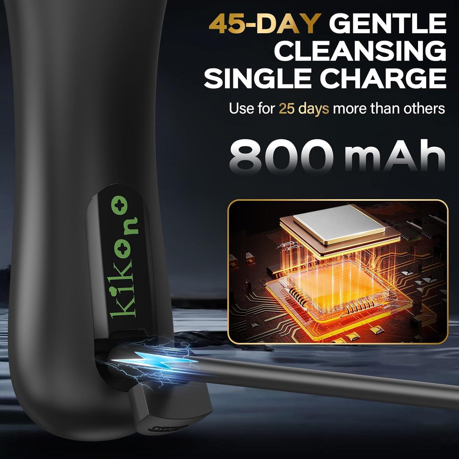 Cepillo Facial Eléctrico Kikono RAFALE FC5S 2 en 1 Impermeable