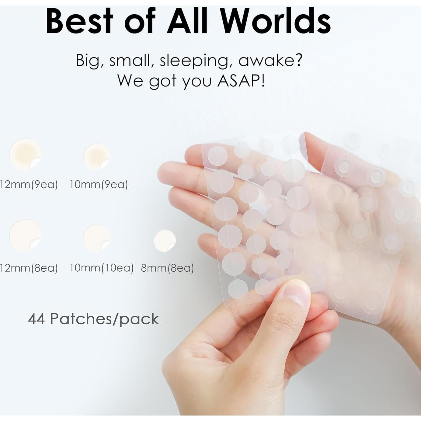 Parche Aliviador de Manchas Activas ASAP Glowiest - 44 Parches Hidrocoloide