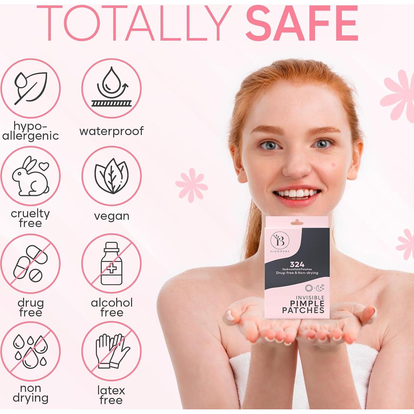 Parche Hidrocoloide para Espinillas BLOOMORA - 324 Unidades