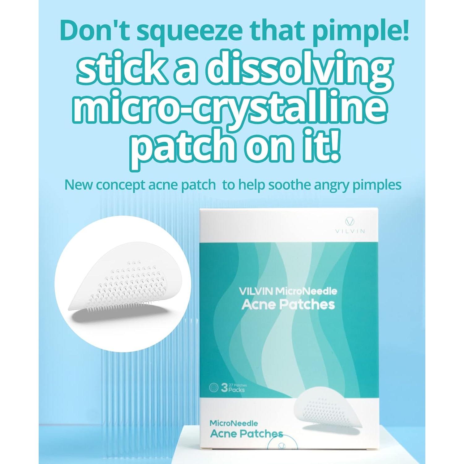 Parche Microdart para Acné VILVIN - 27 Unidades - Acción Rápida