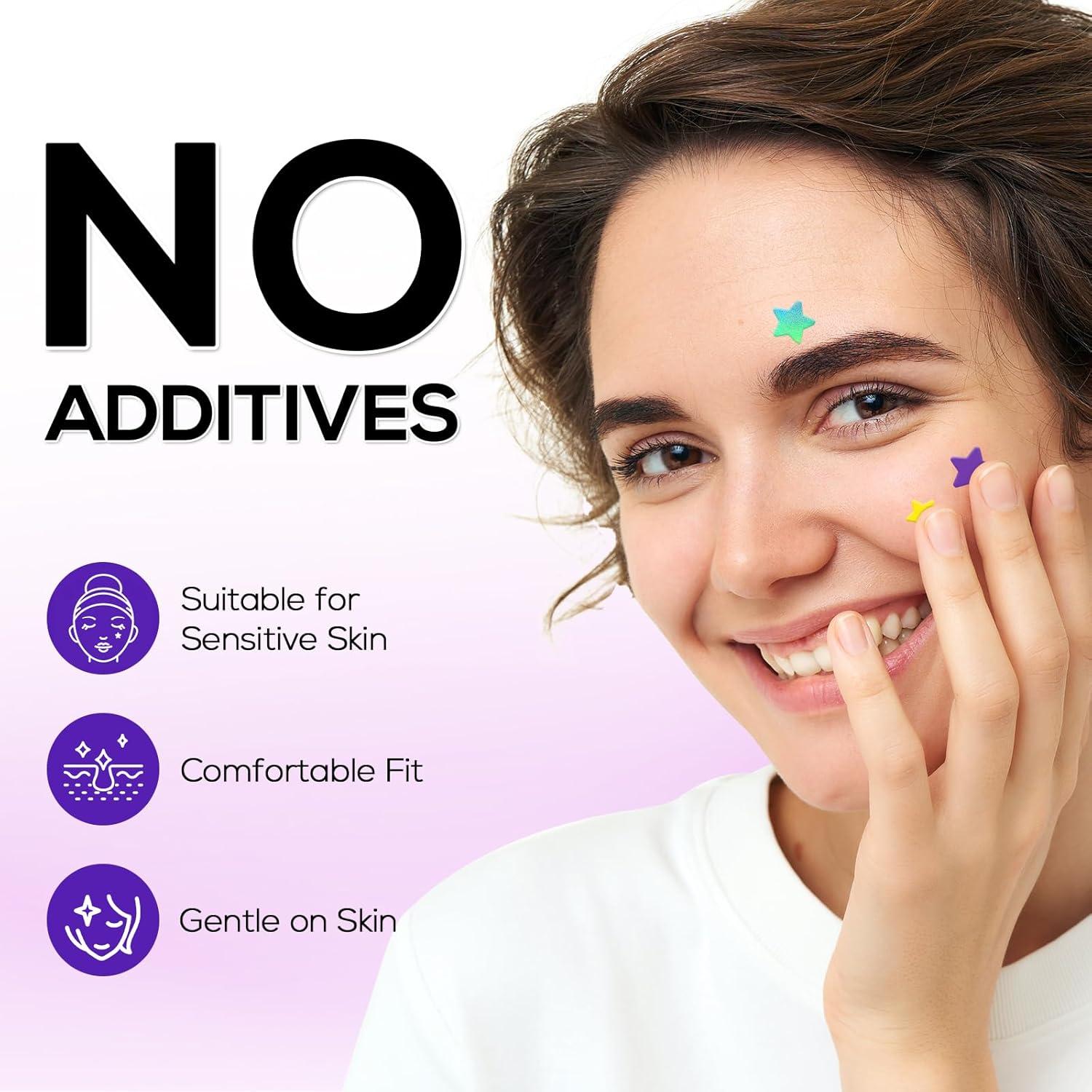 Parche Hidrocoloide para Acné Star 360 VOZRO - 10mm, 12mm, 14mm