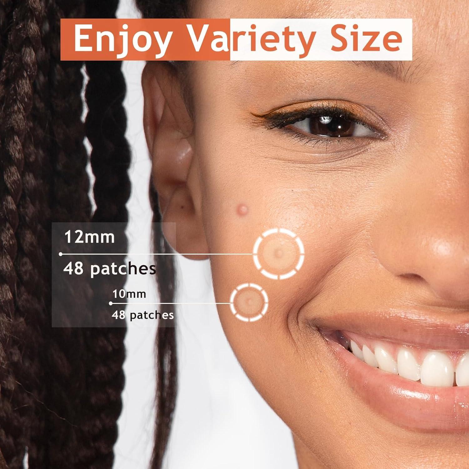 Parche Hidrocoloide Dazzlook para Granitos - 96 Pcs, 2 Tamaños