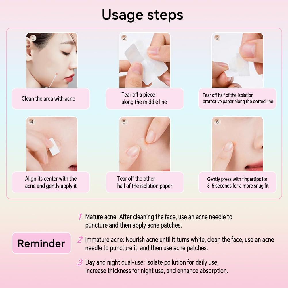 Parche para Granos Loske - 6 Tamaños, Hidrocoloide con Aceite de Árbol de Té