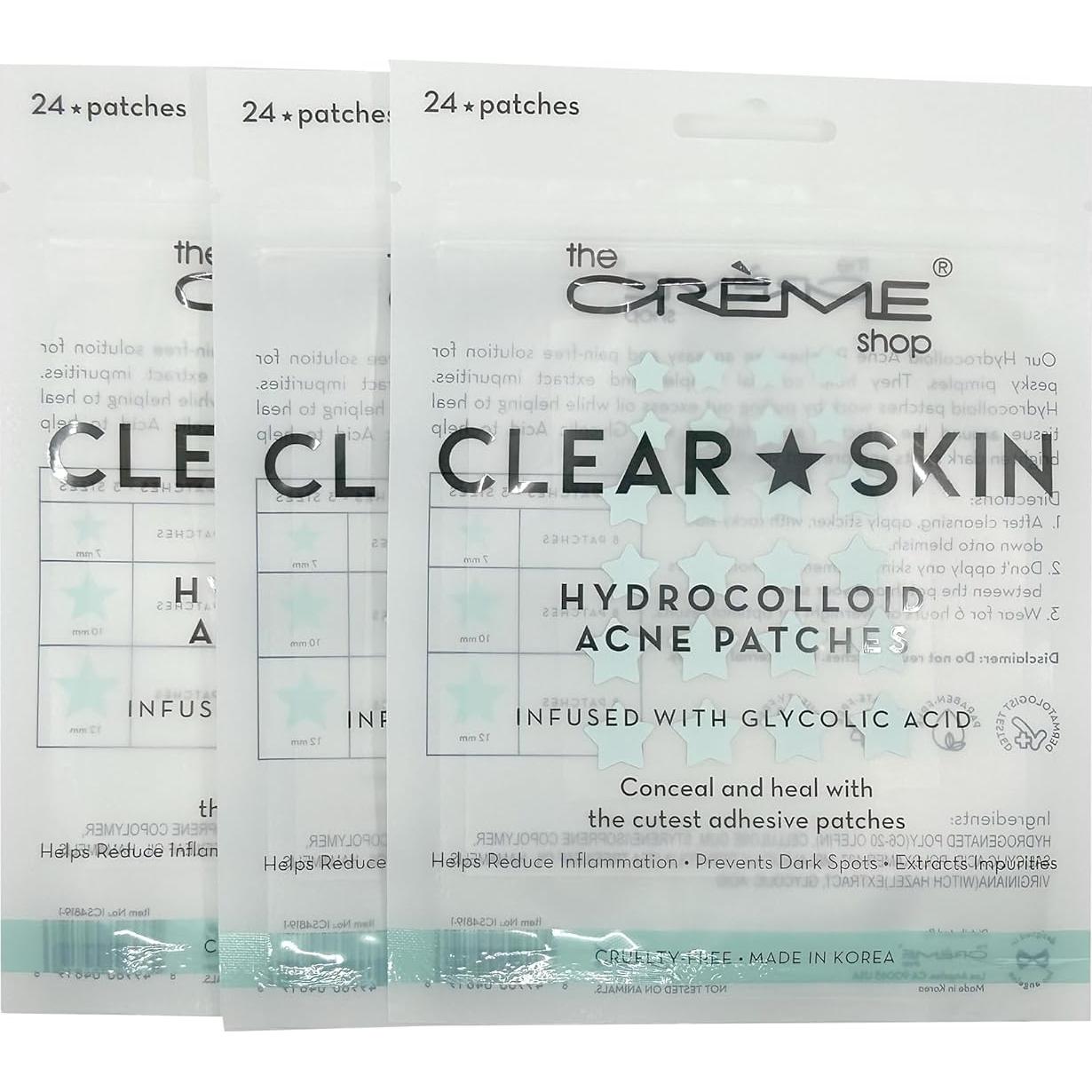 Parches para Acné The Crème Shop - 72 Parches Hidrocoloide