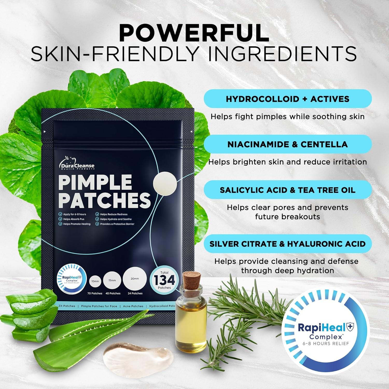 Parche Hidrocoloide para Granos Dura Cleanse - 134 Unidades