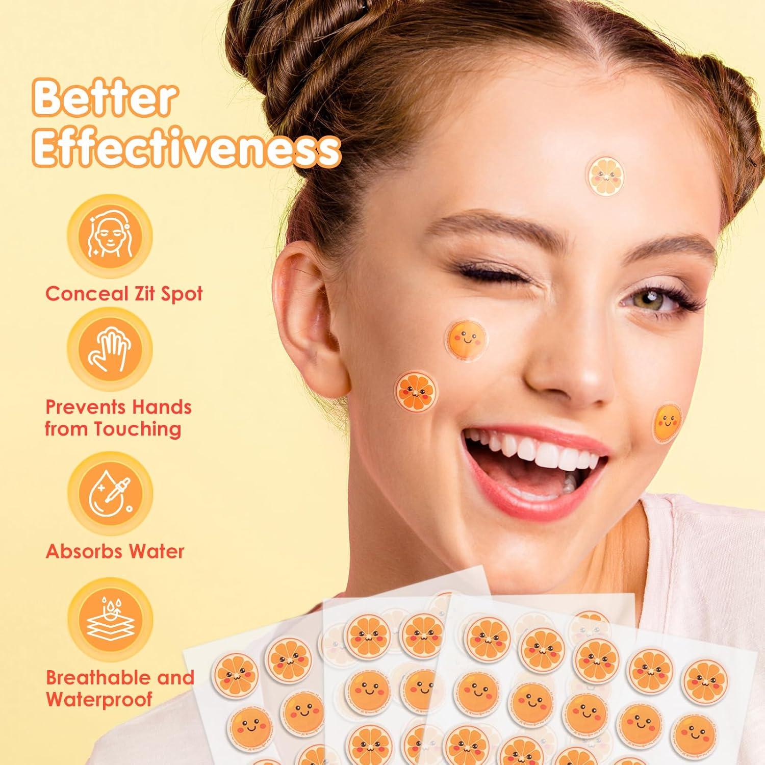 Parches para Granos AUSLKA Naranjas con Vitamina C - 120 Unidades