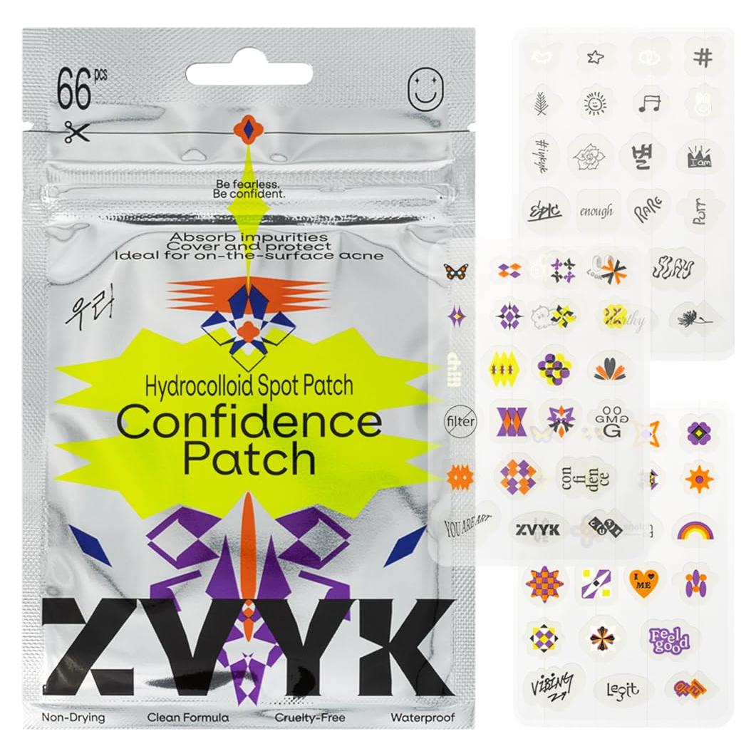 Parche Hidrocoloide para Acné ZVYK - 66 Parches Veganos
