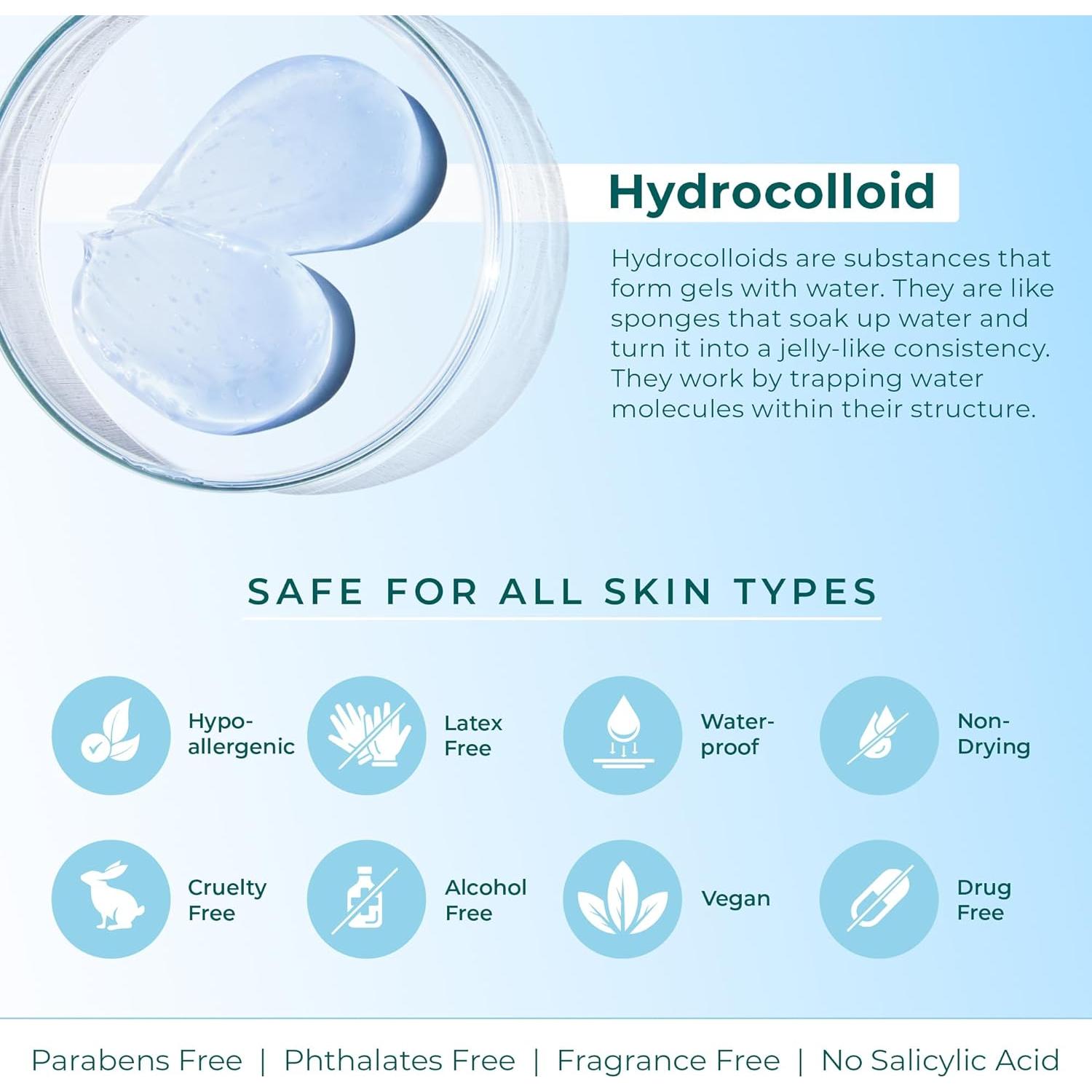 Parches para Granos CLEOF - Hidrocoloide 12mm, Vegano, Hipoalergénico