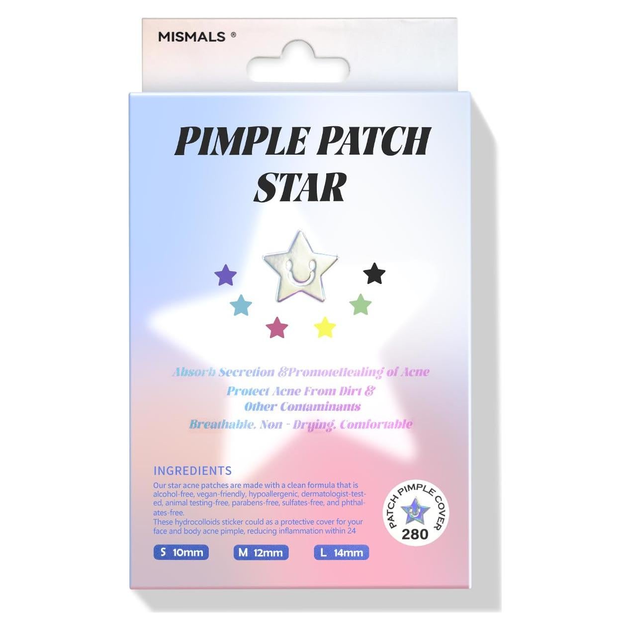 Parche Hidrocoloide Estrella Linda MISMALS 280 Unidades Piel