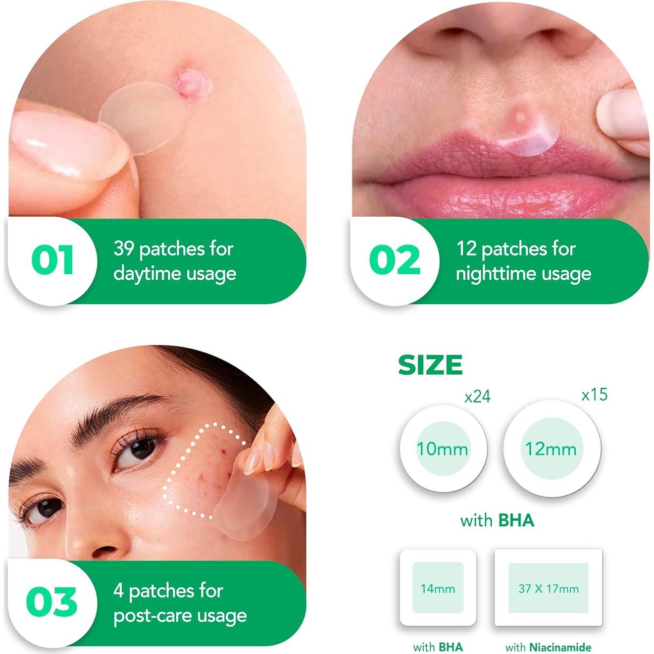 Parche para Imperfecciones SoloVegan 55pcs Hidrocoloide