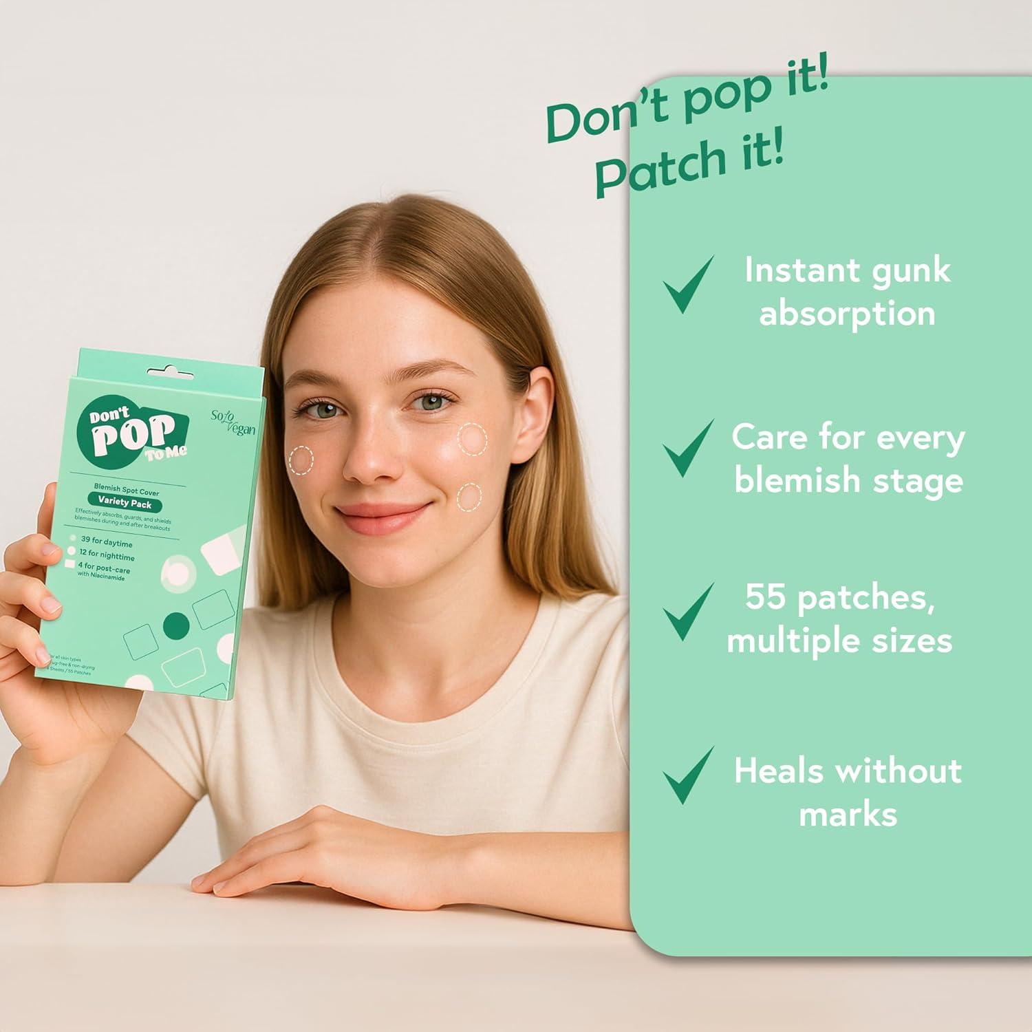 Parche para Imperfecciones SoloVegan 55pcs Hidrocoloide