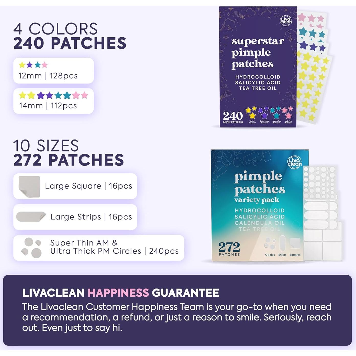 Parches para Granitos LivaClean 512 Unidades Hidrocoloides