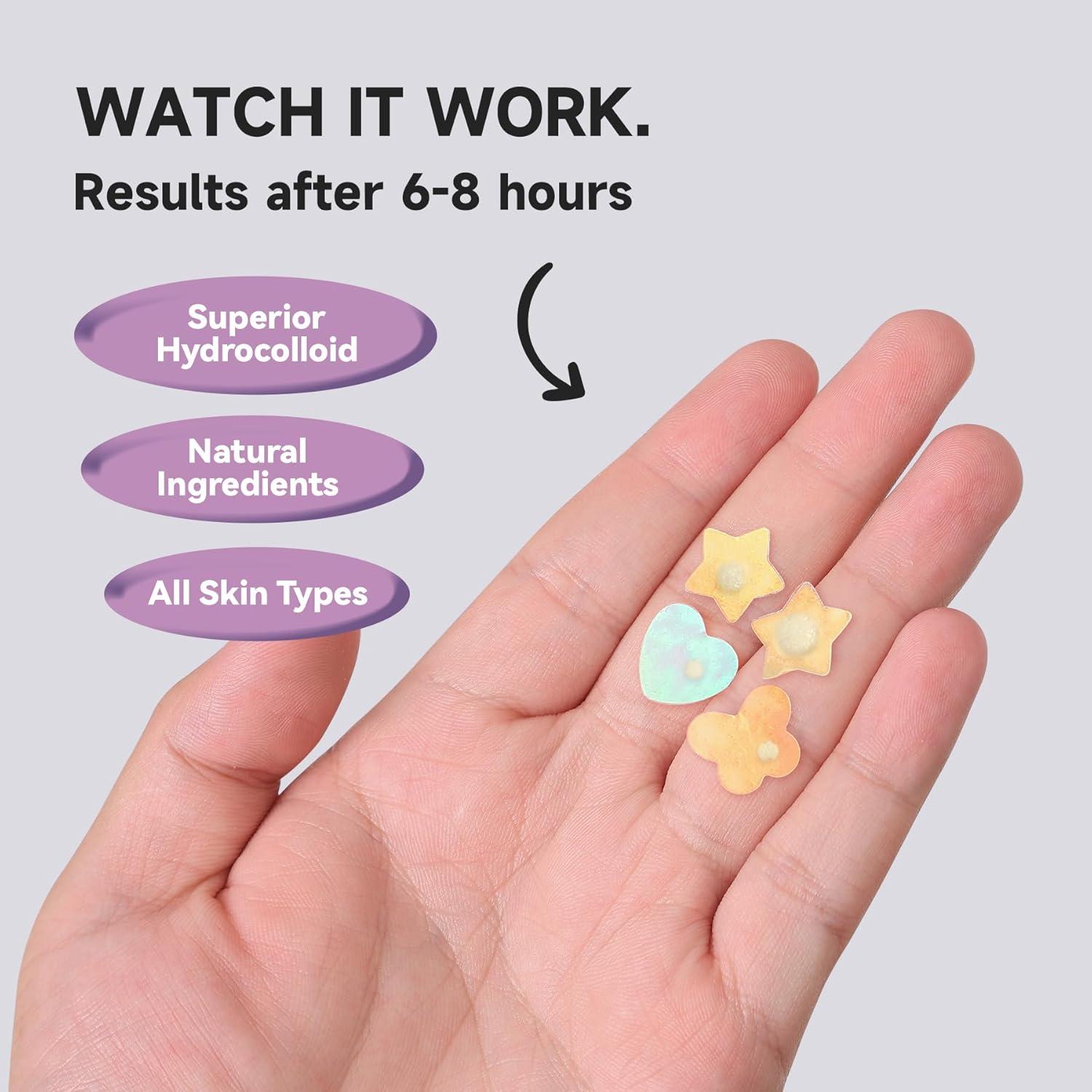 Parche Hidrocoloide para Acné Dazzlook Corazón Rosa 48 Pcs