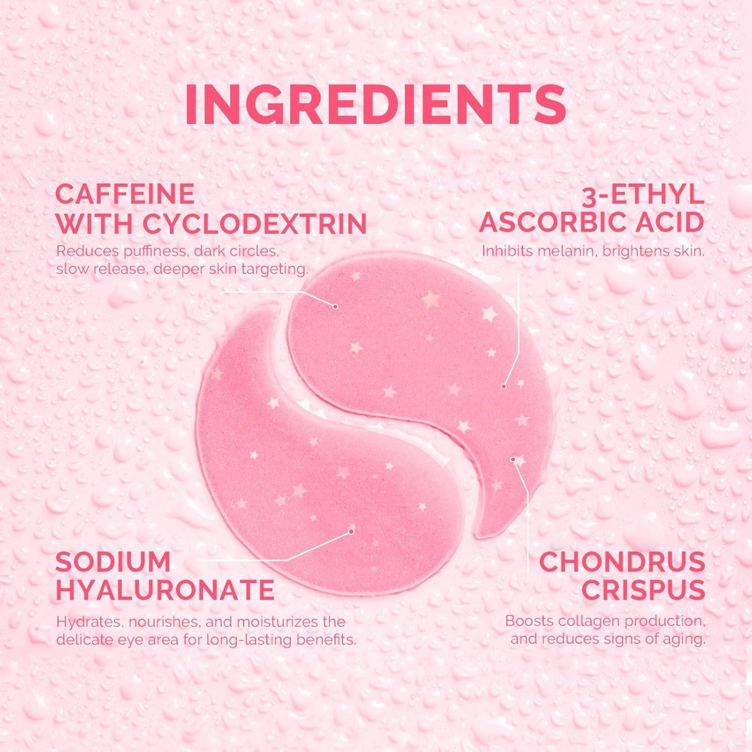 Parche para Ojos Enaskin Naturals - 30 Pares Hidratantes Rosa