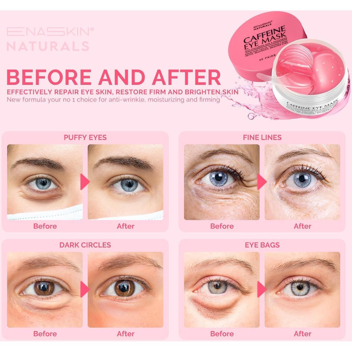 Parche para Ojos Enaskin Naturals - 30 Pares Hidratantes Rosa