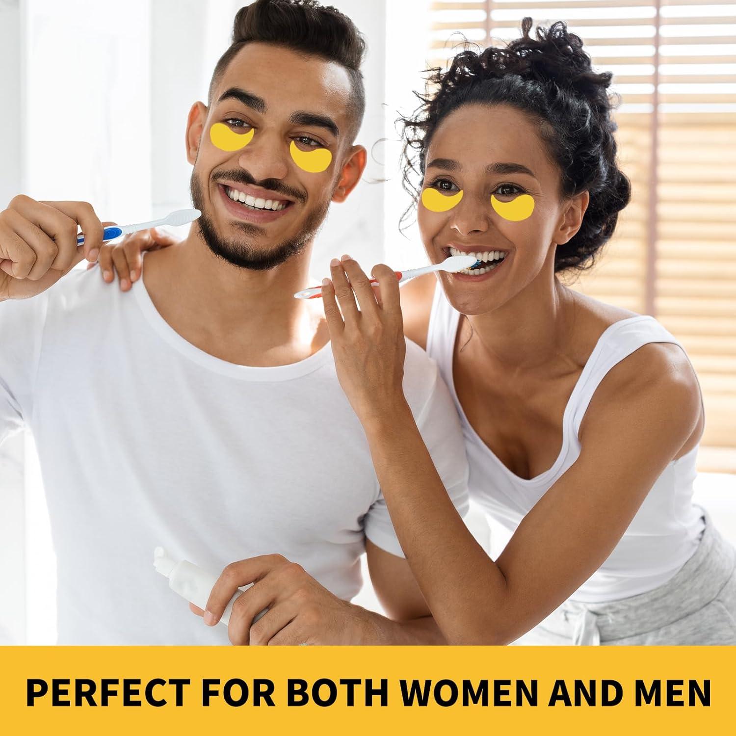 Parche para Ojos Souwixlum 70PCS Oro 24K para Ojeras