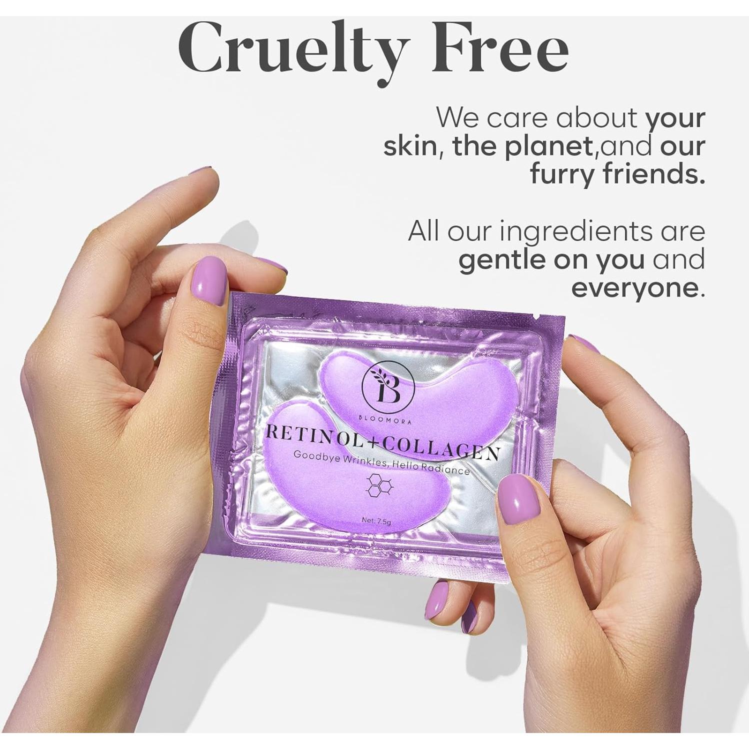 Parches para Ojos Bloomora - 30 Pares Hidratantes y Antienvejecimiento