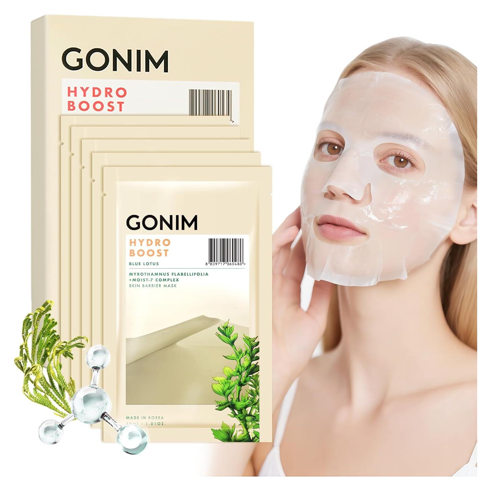 Mascarilla Facial Coreana GONIM 30ml x 5 Hojas Hidratante
