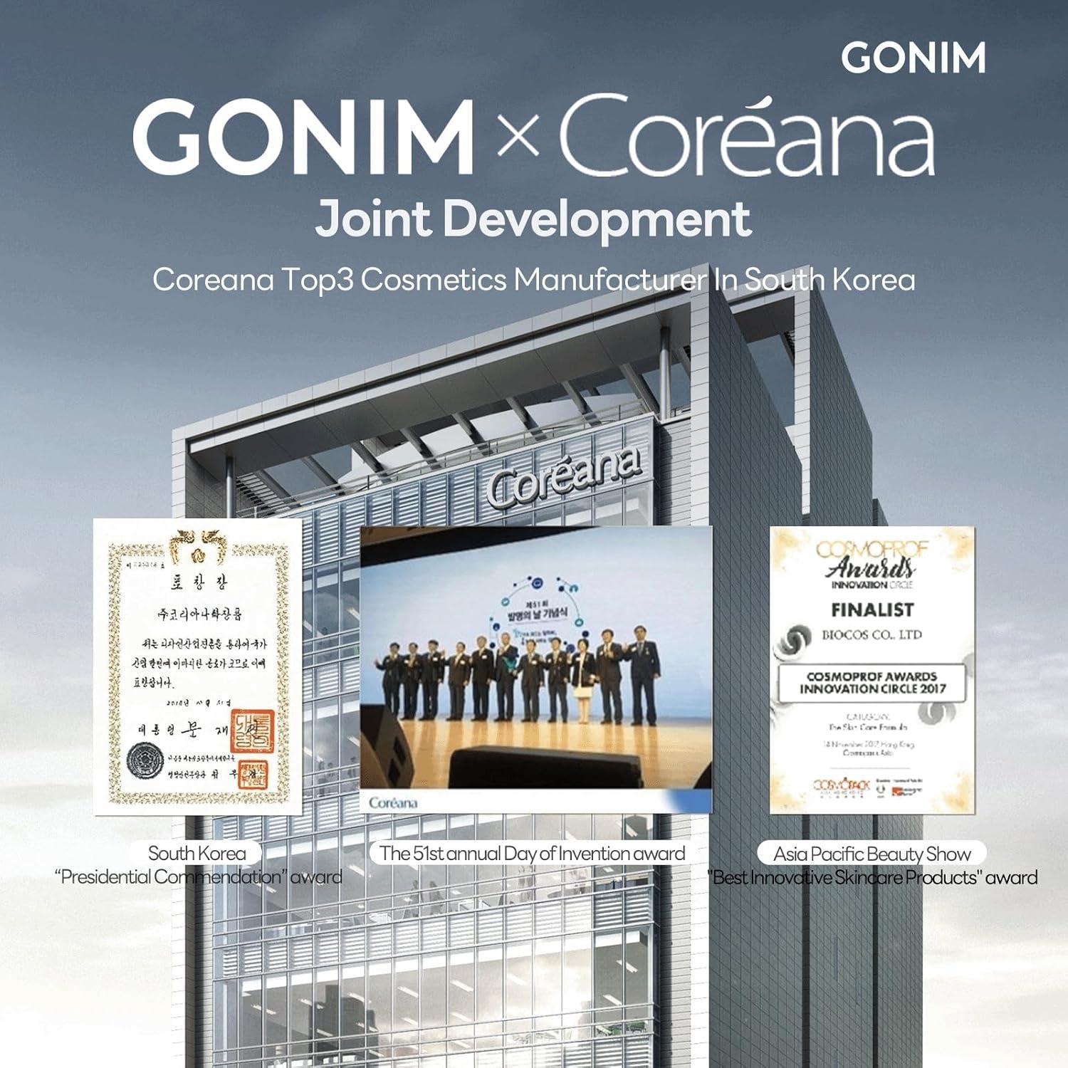 Mascarilla Facial Coreana GONIM 30ml x 5 Hojas Hidratante