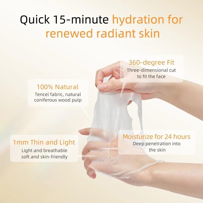 Máscara de Hoja Iluminadora ELT Mega Vitamina C 10 Piezas