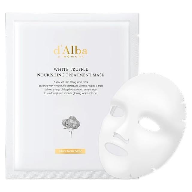 Máscara Nutritiva Vegana d'Alba Piedmont 5 Piezas - Hidratación Profunda