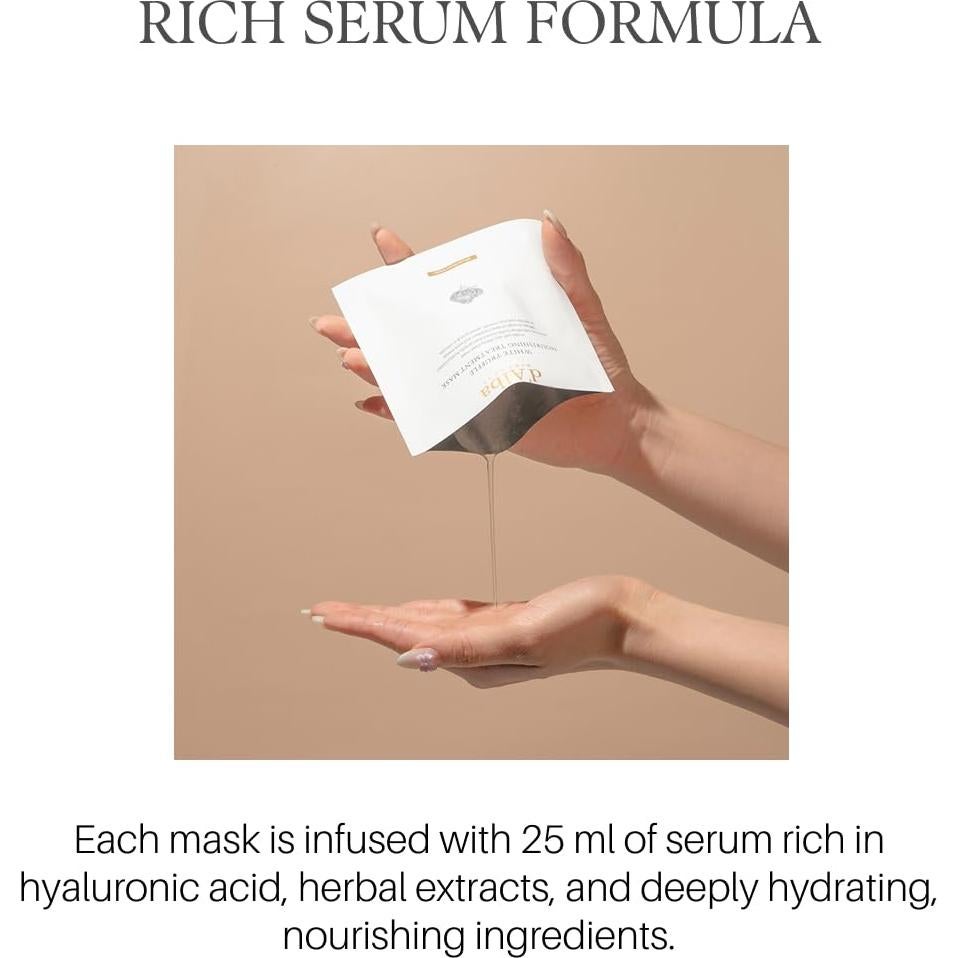 Máscara Nutritiva Vegana d'Alba Piedmont 5 Piezas - Hidratación Profunda