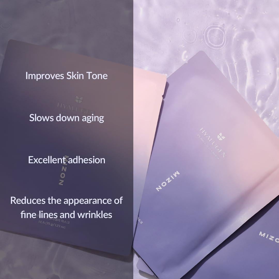 Mascarilla Facial de Gel MIZON Hyalugen - 5 Unidades Colágeno